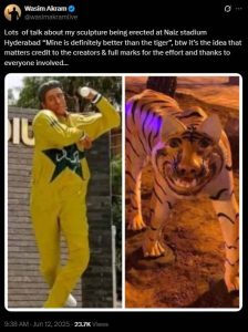 مجسمے کا مذاق اُڑانے والوں کو کرارا جواب