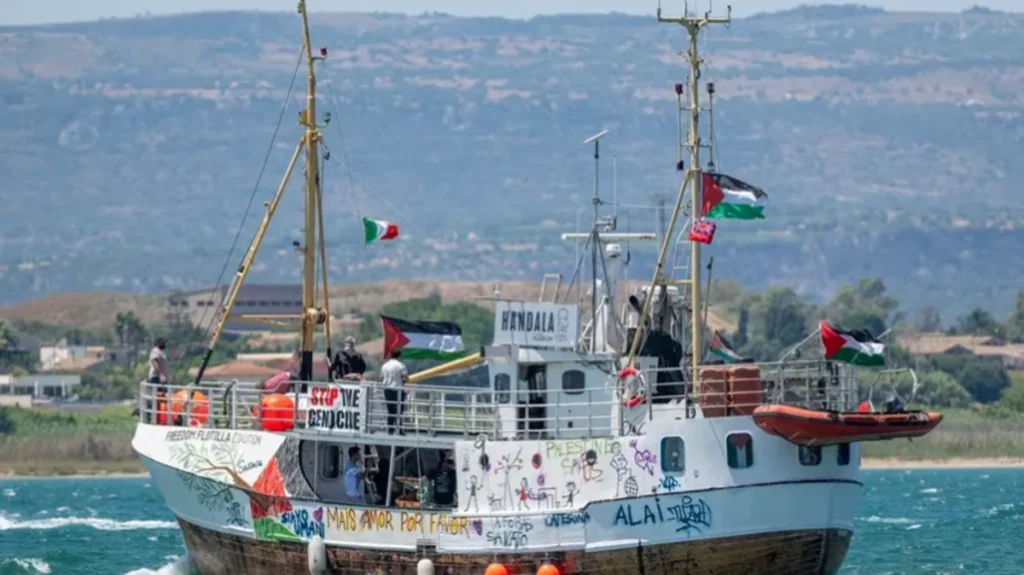 Aid Boat ‘Handala’ Sets Sail from Italy to Gaza in Support of Palestinians