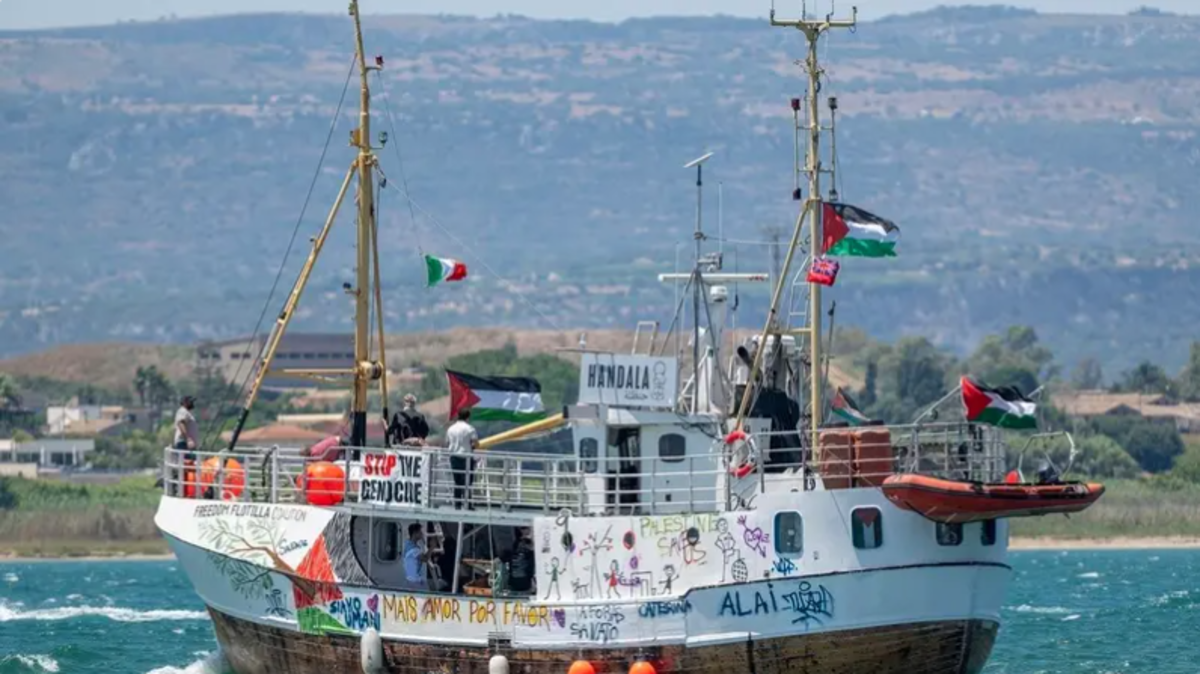 Aid Boat ‘Handala’ Sets Sail from Italy to Gaza in Support of Palestinians