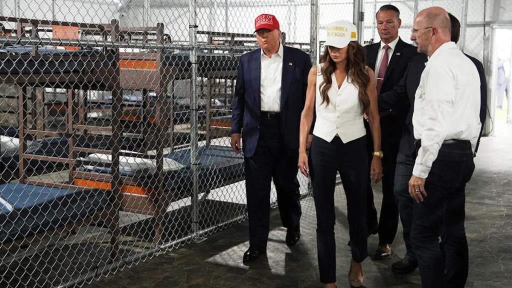 Scenes from America's new prison, 'Alligator Alcatraz', have been revealed