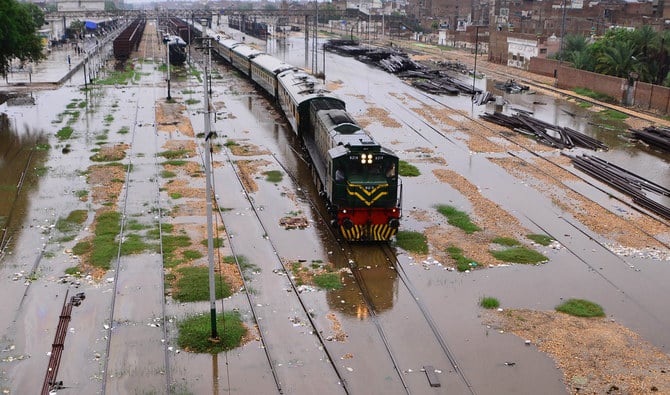 Heavy Monsoon Rains Disrupt Train Services in Karachi, Causing Major Delays