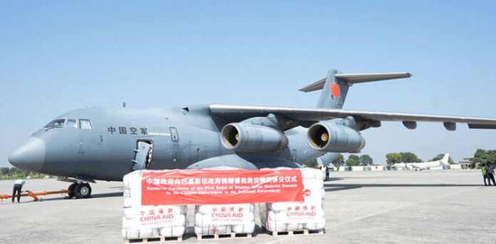 China Sends Two Aircraft with Relief Aid for Pakistan Flood Victims