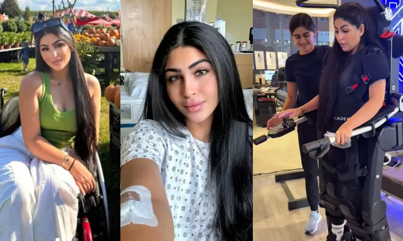 Lebanese-American Influencer Walks Again After 10 Years with Robotic Technology