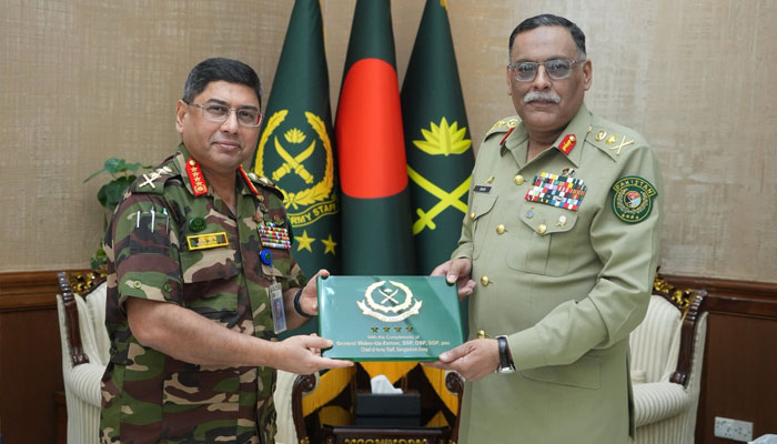 چیئرمین جوائنٹ چیفس کی بنگلادیشی آرمی چیف سے ملاقات