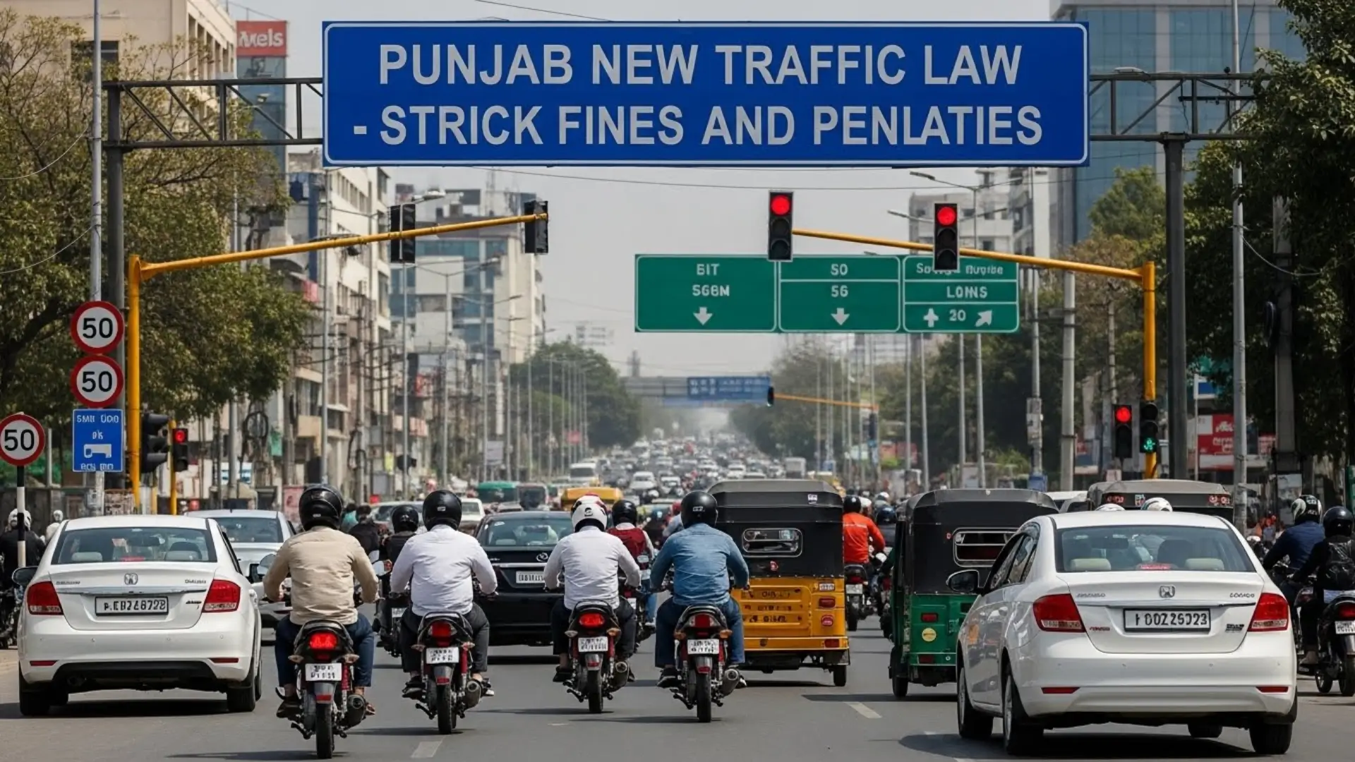 New traffic laws in Punjab