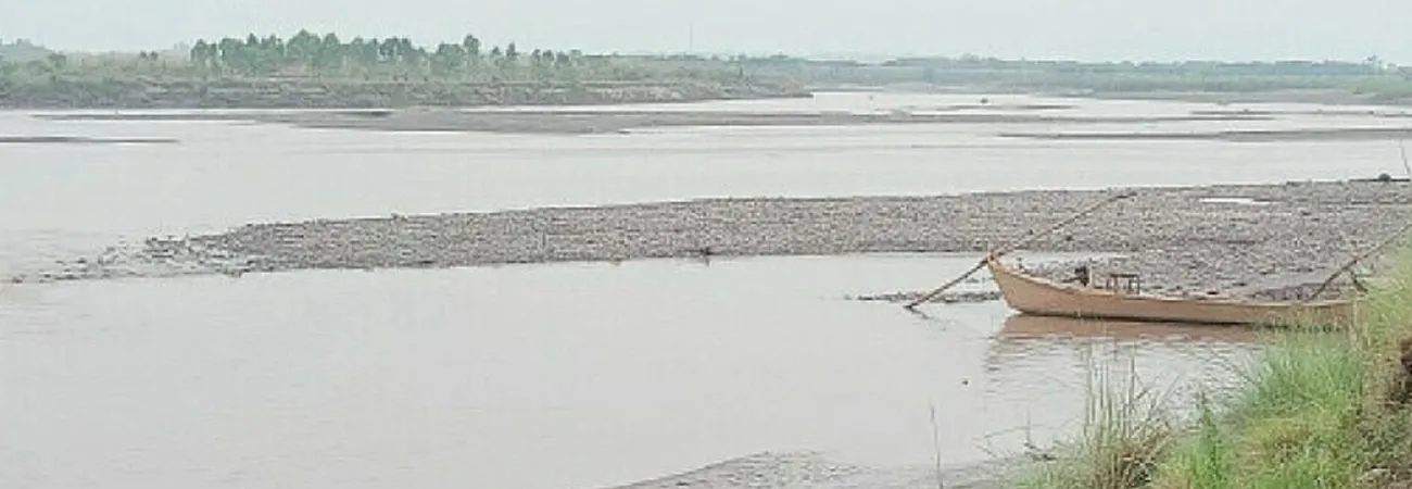 Chenab River Flow in Pakistan