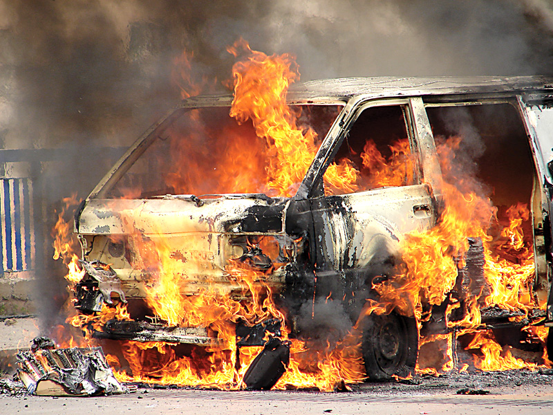 Car Fire During LPG Refill