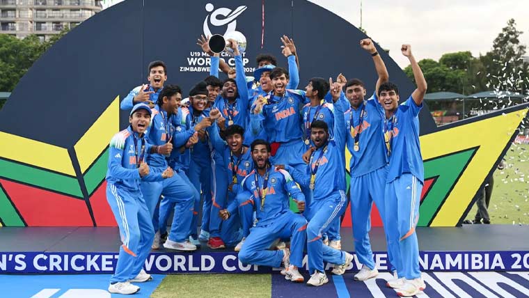 بھارت انڈر 19 ورلڈ کپ جیت گیا