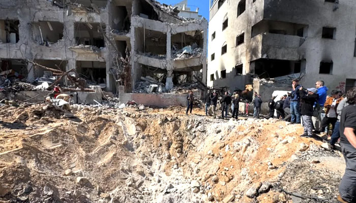 تل ابیب میں تباہی