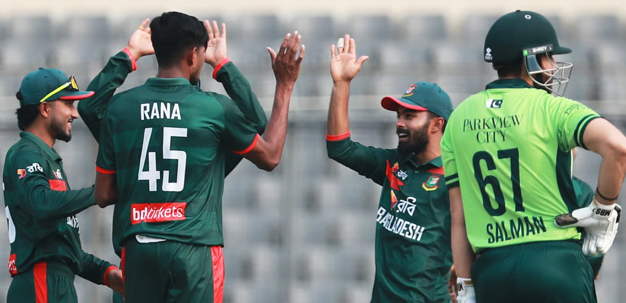 Pakistan Collapse for 114 in First ODI Against Bangladesh