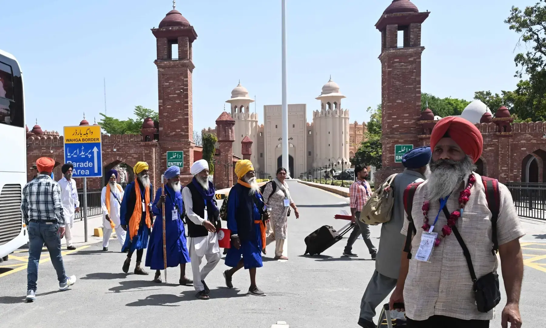 Sikh pilgrims Kartarpur Baisakhi Pakistan