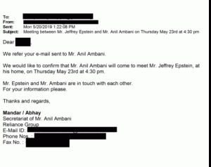 Nexus between Ambani and Epstein in India-US defense ties exposed