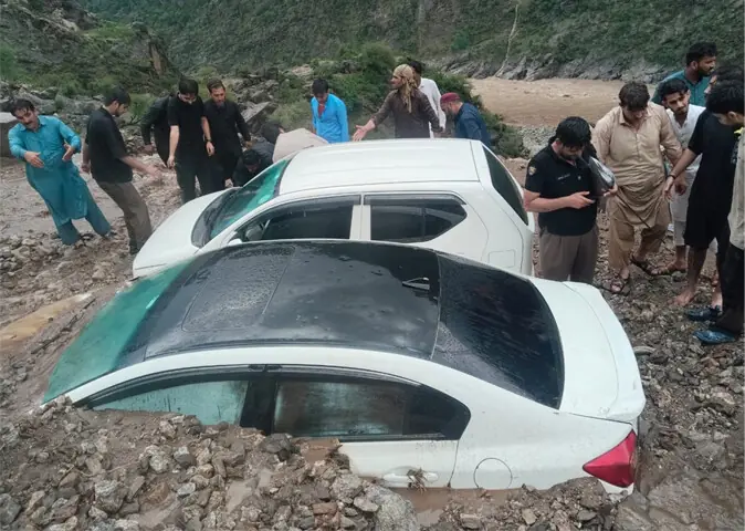 lower kohistan floods landslides