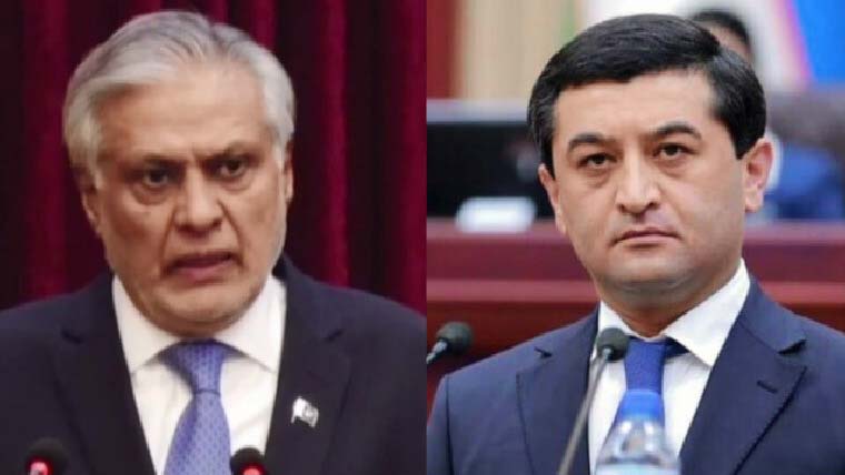 اسحاق ڈار اور ازبک وزیر خارجہ بختیار سیدوف کے درمیان ٹیلیفونک رابطہ