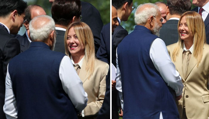 Modi and Meloni viral G7 conversation