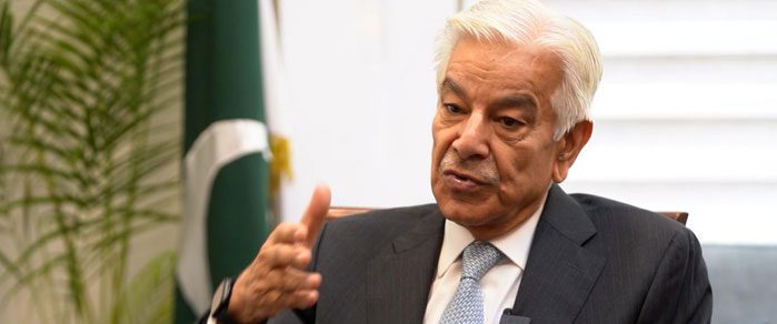 وفاقی وزیر دفاع خواجہ آصف
