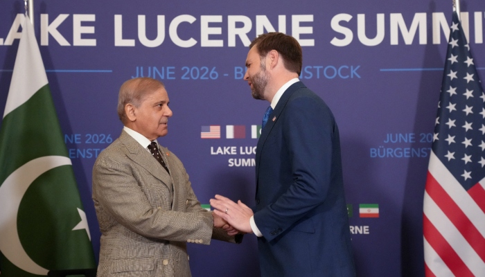 PM Shehbaz Sharif Meets US Vice President JD Vance in Switzerland